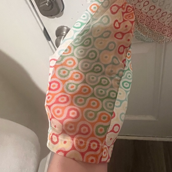 Ibkul Outdoor Long Sleeve Tennis Golf 1/2 Zip Pullover UPF 50 Geometric Medium - Picture 6 of 10